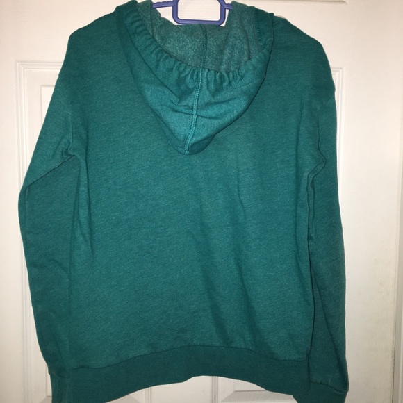 American Eagle Outfitters Teal Hoodie - Picture 2 of 12